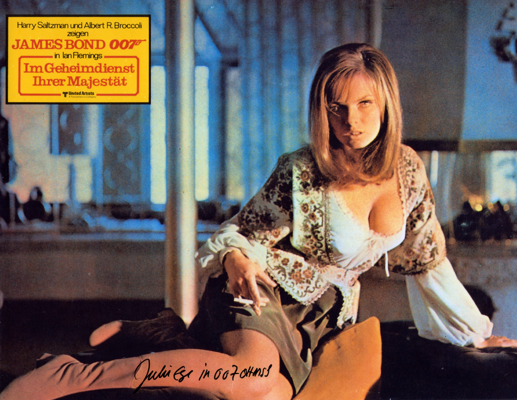 JULIE EGE IN PERSON SIGNED PHOTO FROM ON HER MAJESTY'S SECRET SERVICE
