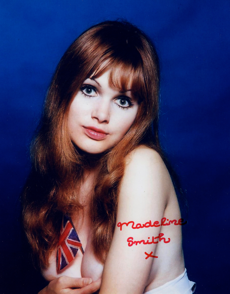 BOND GIRL MADELINE SMITH, JAMES BOND GIRL IN PERSON SIGNED PHOTO