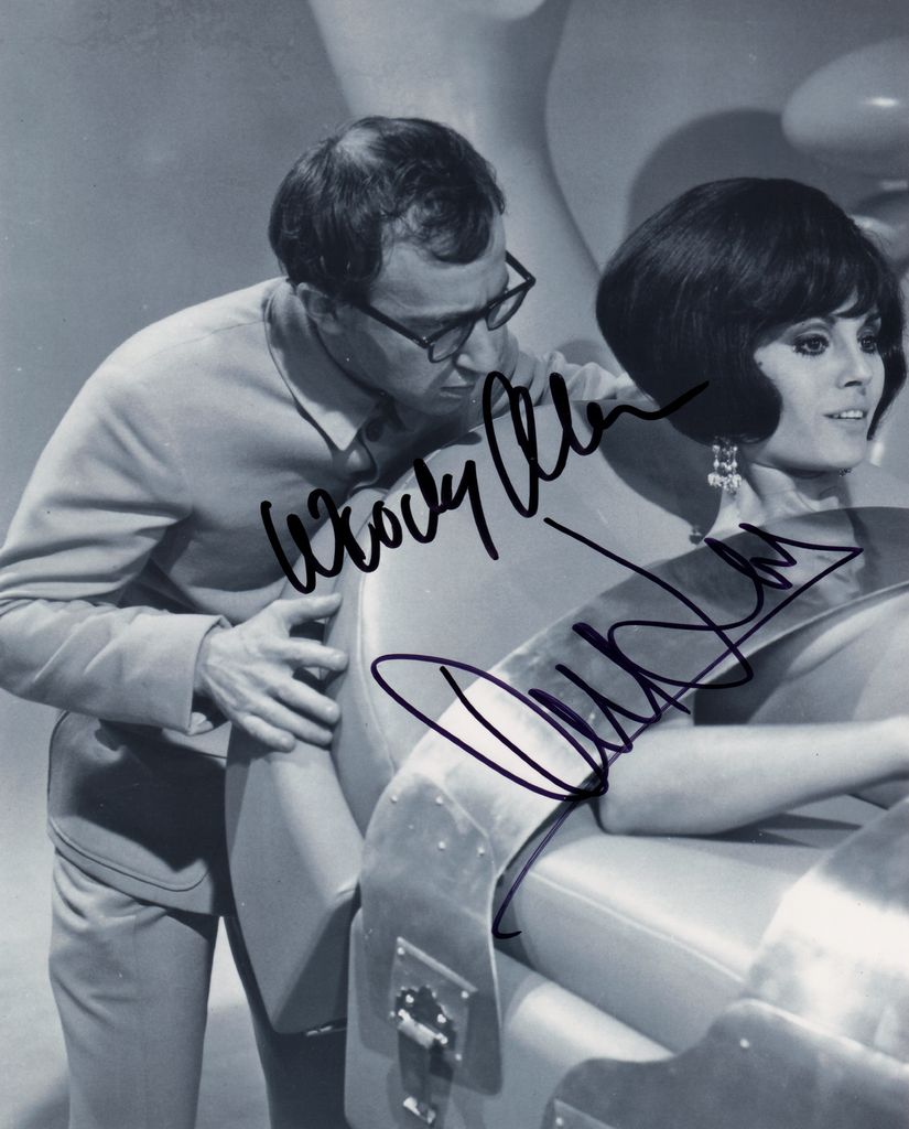 CASINO ROYALE 1967 SIGNED BY WOODLY ALLEN AND DALIAH LAVI