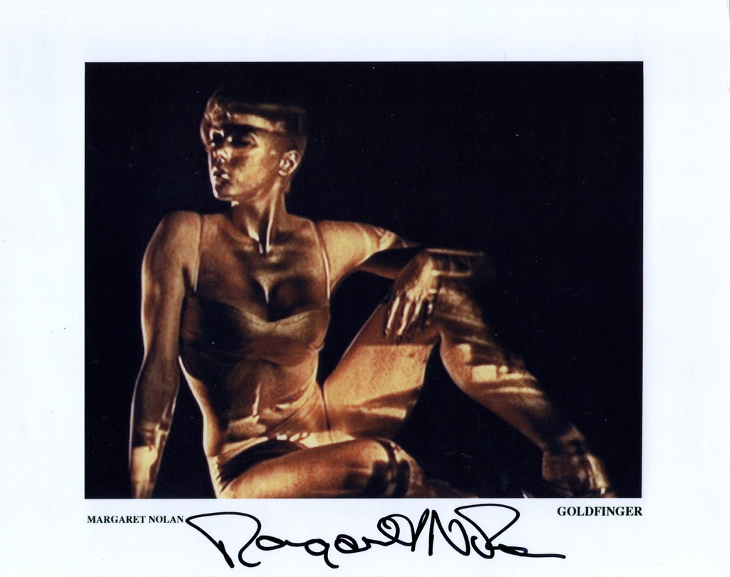 JAMES BOND GIRL MARGARET NOLAN, GOLDFINGER AUTOGRAPHED PHOTO
