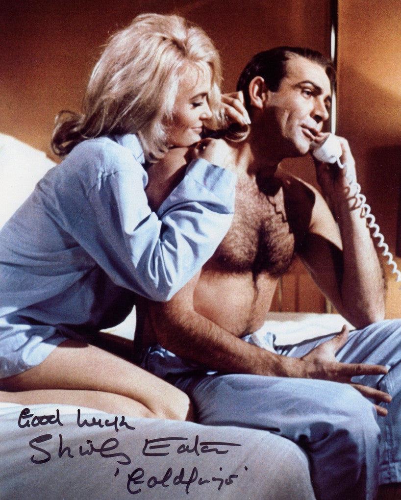 SHIRLEY EATON IN PERSON SIGNED PHOTO FROM THE1964 JAMES BOND FILM GOLDFINGER