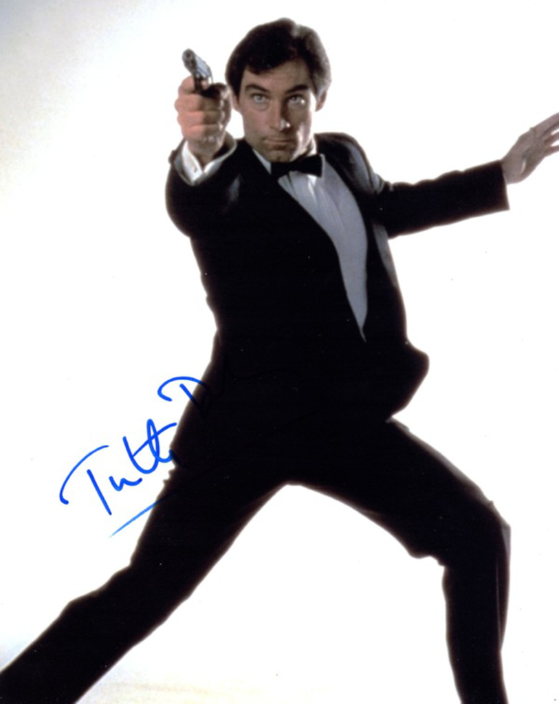 JAMES BOND TIMOTHY DALTON IN PERSON SIGNED PHOTO