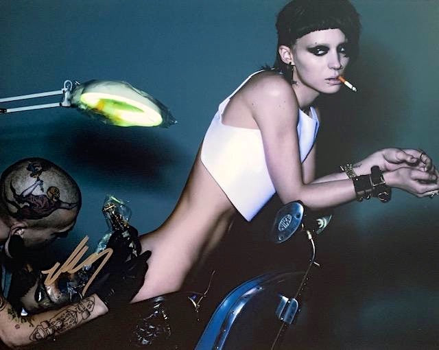 ROONEY MARA IN PERSON SIGNED PHOTO THE GIRL WITH THE DRAGOON TATTOO