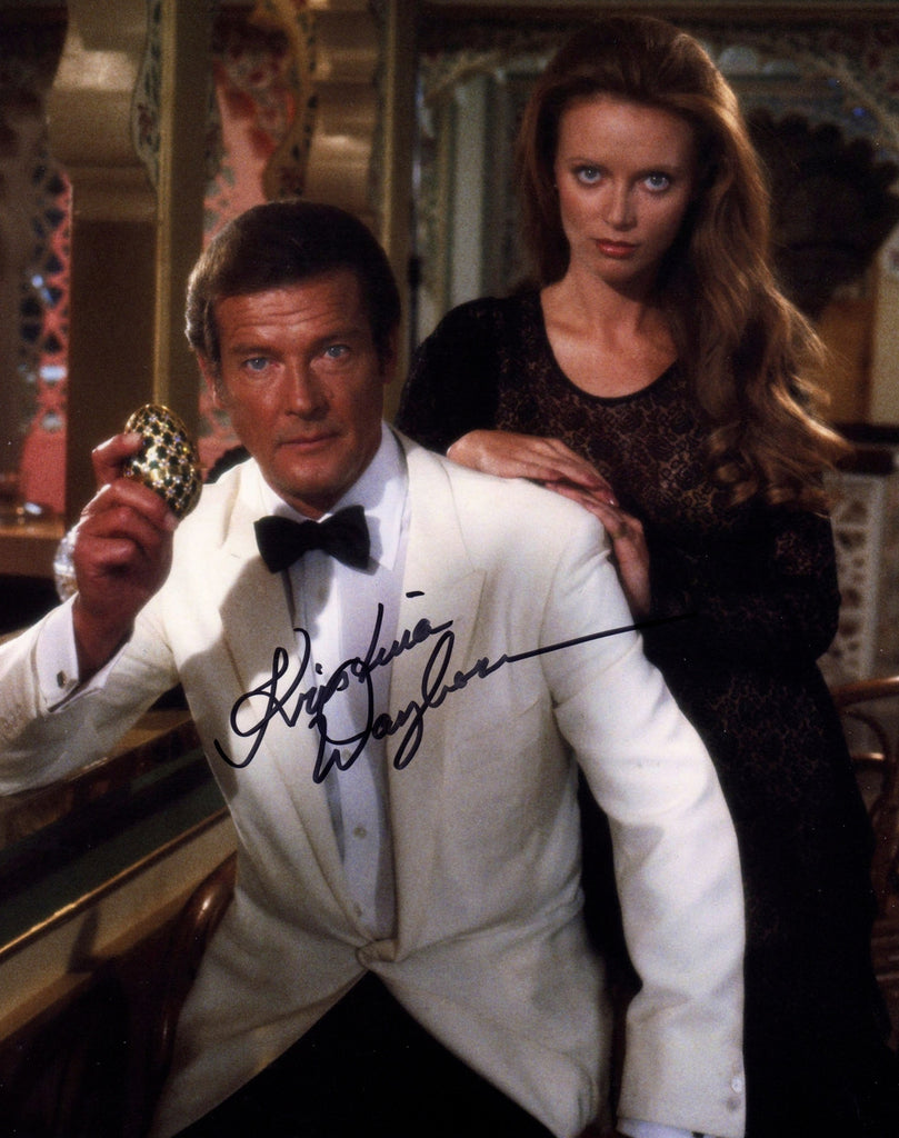 JAMES BOND GIRL IN PERSON SIGNED PHOTO KRISTINA WAYBORN