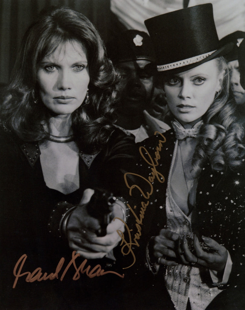 JAMES BOND IN PERSON SIGNED PHOTO MAUD ADAMS & KRISTINA WAYBORN
