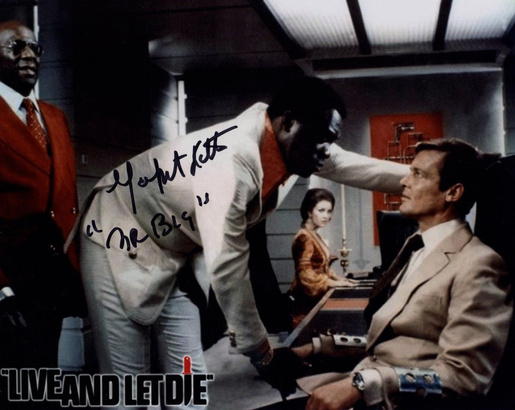 JAMES BONDS LIVE & LET DIE YAPHET KOTTO IN PERSON SIGNED PHOTO