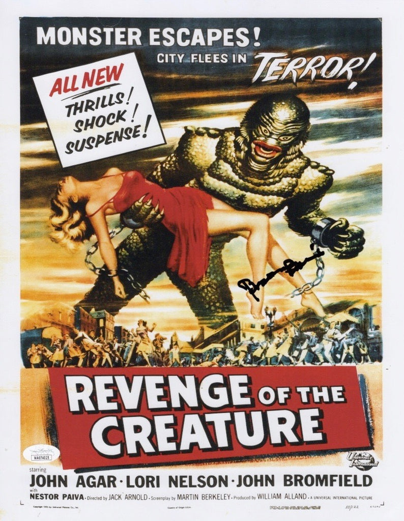 RICOU BROWNING IN PERSON SIGNED 11 x 14 COLOR PHOTO FROM