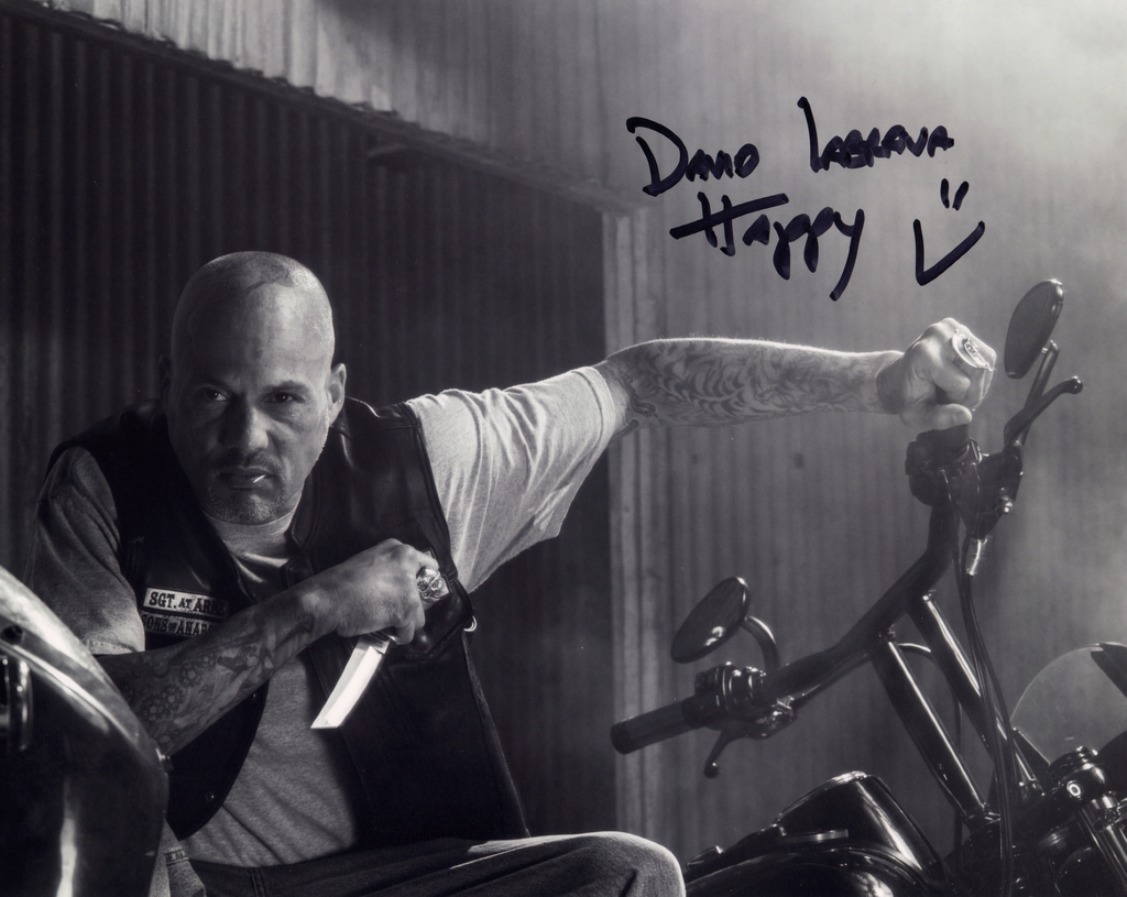DAVID LABRAVA IN PERSON SIGNED PHOTO FROM SONS OF ANARCHY