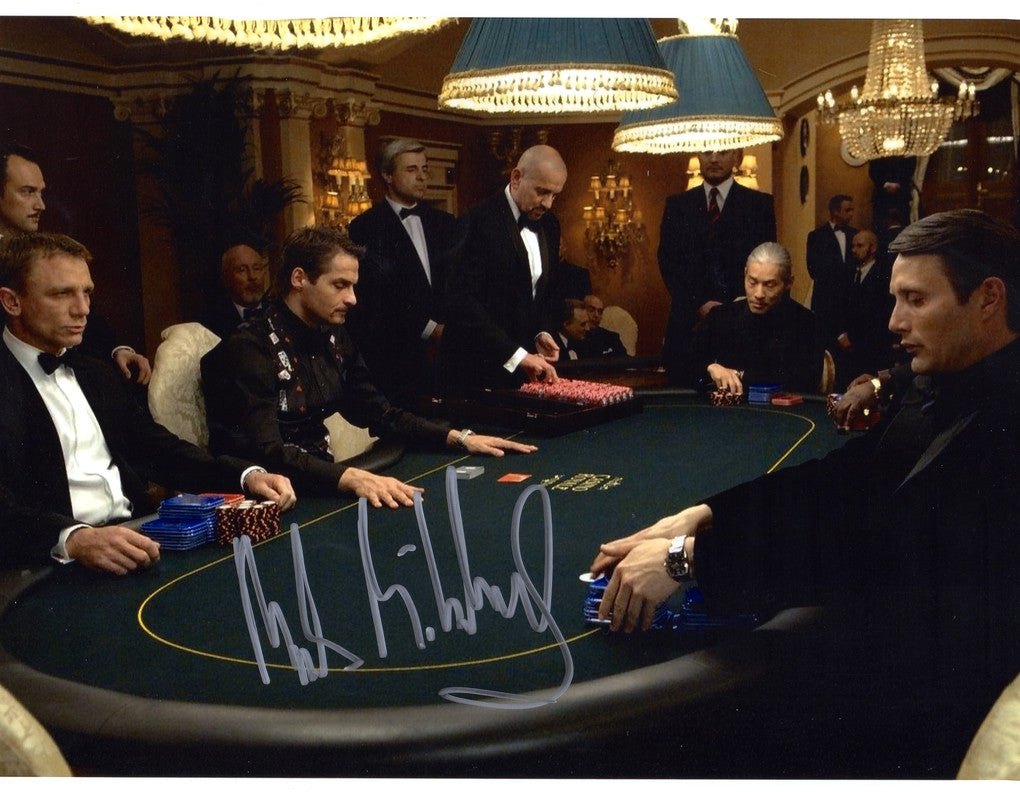 MADS MIKKELSEN SIGNED IN PERSON PHOTO FROM CASINO ROYALE