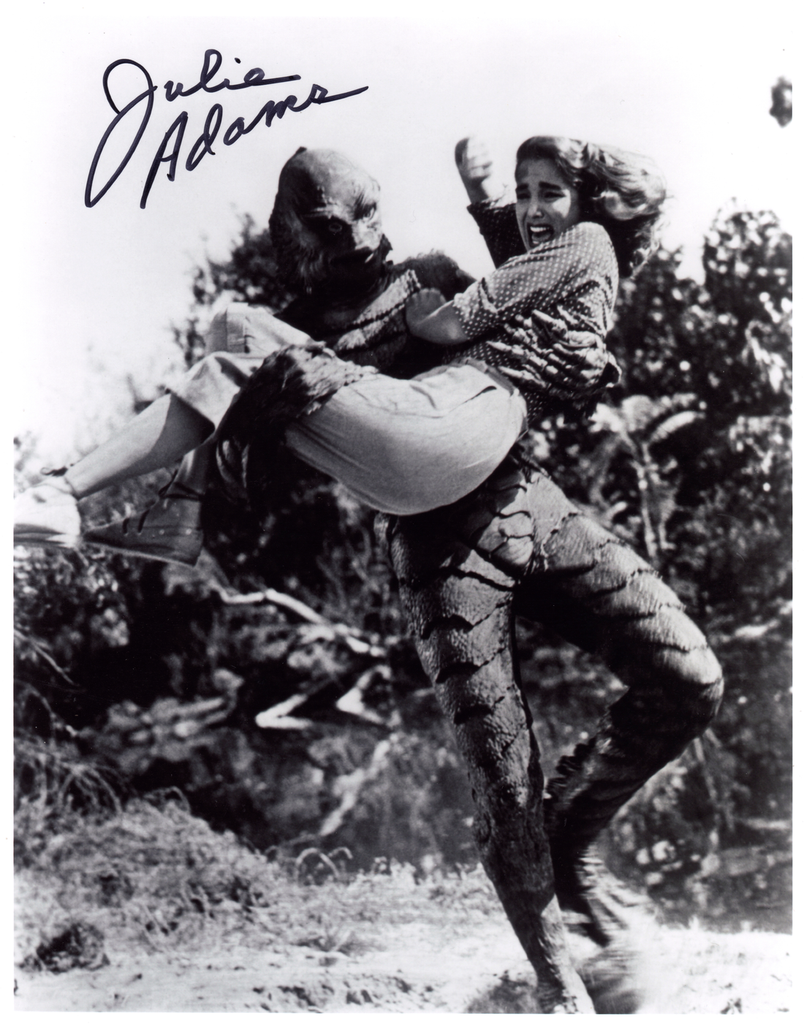 JULIE ADAMS IN PERSON SIGNED PHOTO FROM CREATURE FROM THE BLACK LAGOON