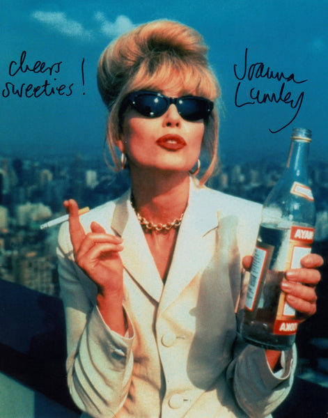 JOANNA LUMLEY SIGNED IN PERSON PHOTO ABSOLUTELY FABULOUS