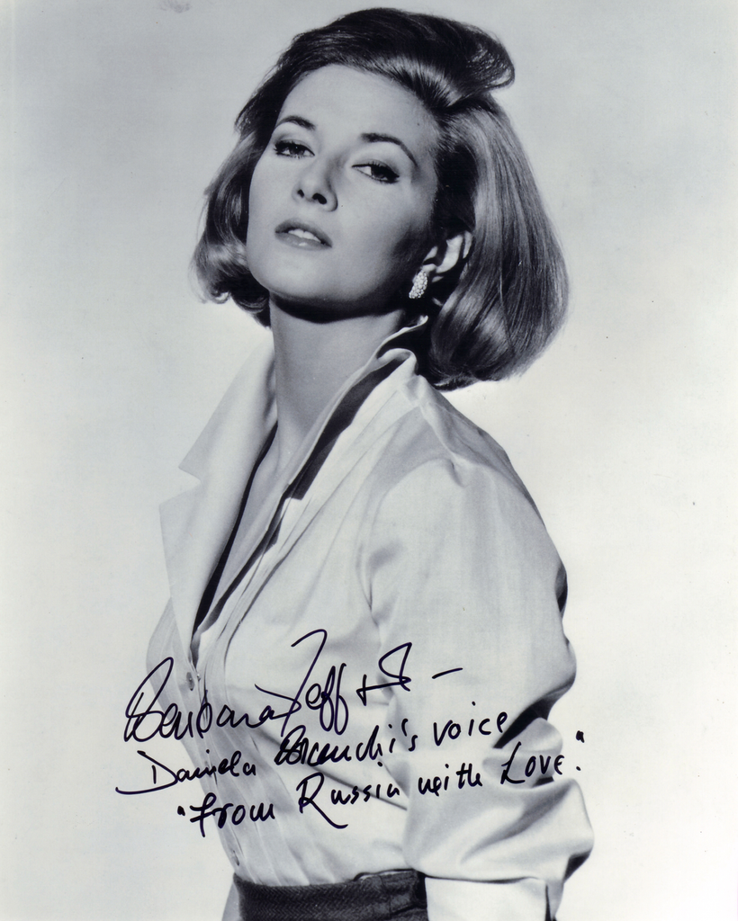 BARBARA JEFFORD IN PERSON SIGNED PHOTO FROM THE JAMES BOND FILM ,FROM RUSSIA WITH LOVE