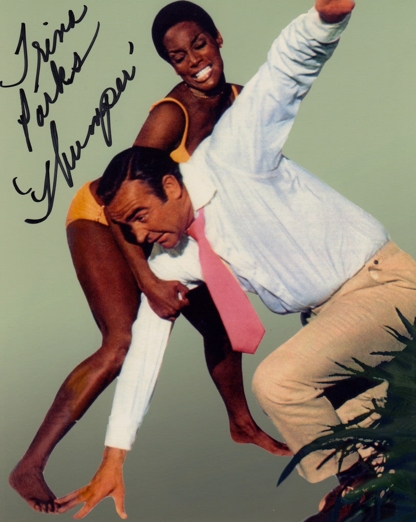 BOND GIRL TRINA PARKS IN PERSON SIGNED PHOTO FROM DIAMONDS ARE FOREVER