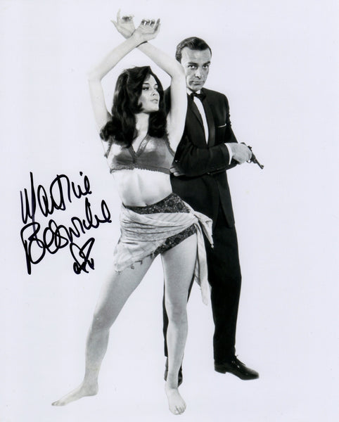 JAMES BOND GIRL MARTINE BESWICK THUNDERBALL FROM RUSSIA WITH LOVE IN PERSON SIGNED PHOTO