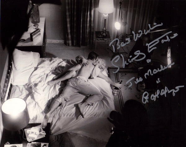 SHIRLEY EATON EXCELLENT BEHIND THE SCENES IN PERSON SIGNED PHOTO FROM THE1964 JAMES BOND FILM GOLDFINGER