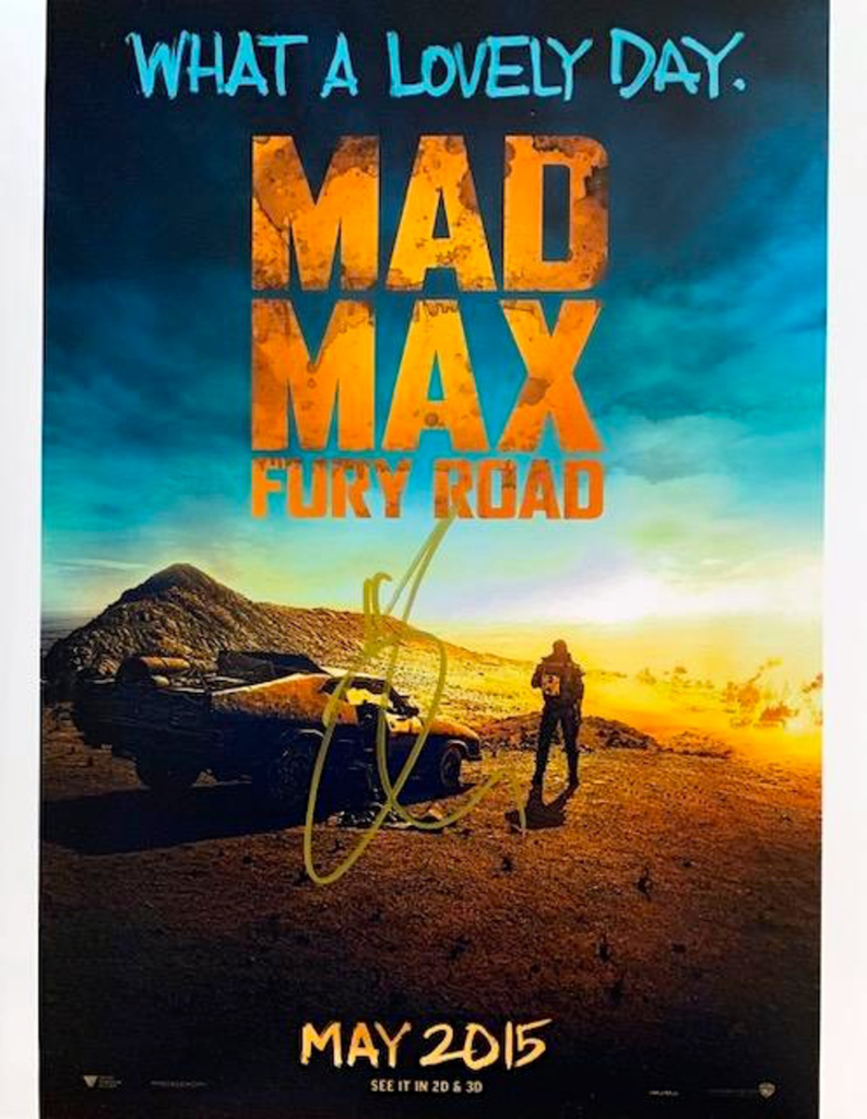 TOM HARDY IN PERSON SIGNED 11 X 14 PHOTO FROM THE 2015 FILM MAD MAX-FURY ROAD