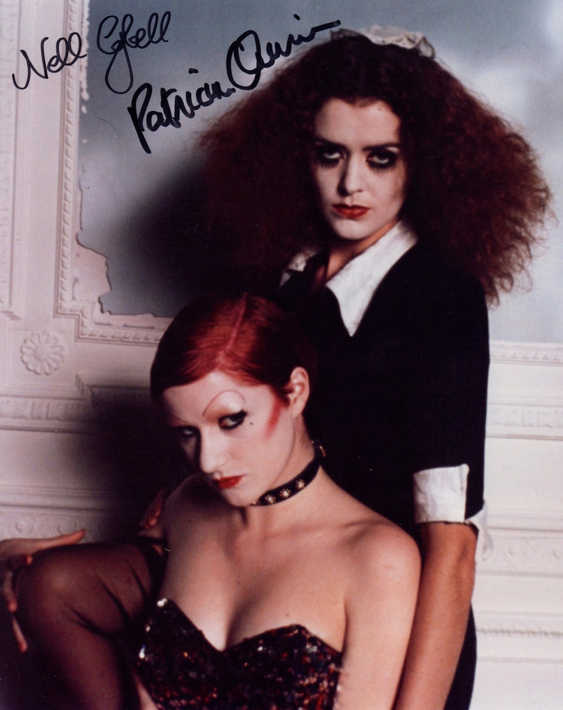 THE ROCKY HORROR PICTURE SHOW IN PERSON SIGNED PHOTO PATRICIA QUINN & NELL CAMPBELL