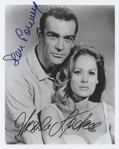 URSULA ANDRESS & SEAN CONNERY IN PERSON SIGNED PHOTO FROM JAMES BONDS DR NO
