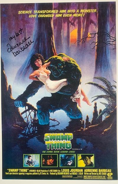 ADRIENNE BARBEAU Signed 11 X 17 In Person Photo From SWAMP THING
