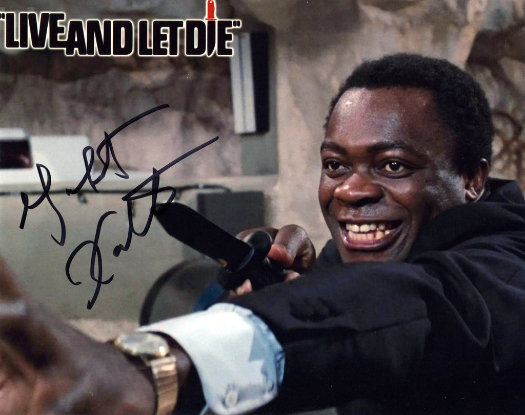 JAMES BOND LIVE AND LET DIE YAPHET KOTTO IN PERSON SIGNED PHOTO